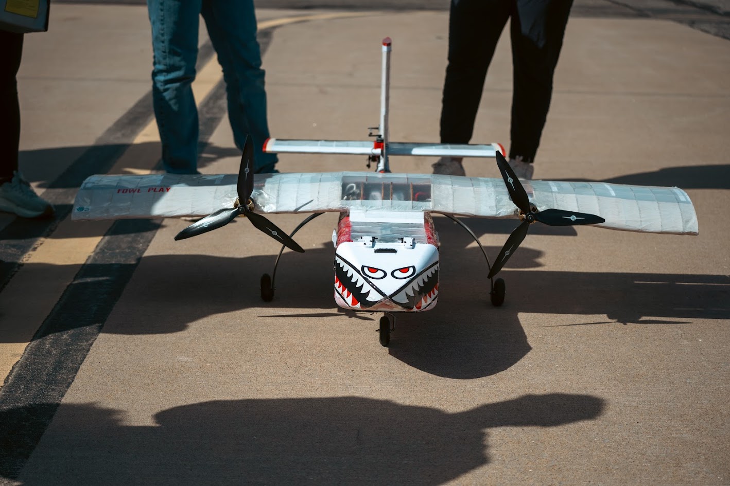 Design Build Fly aircraft on the ground